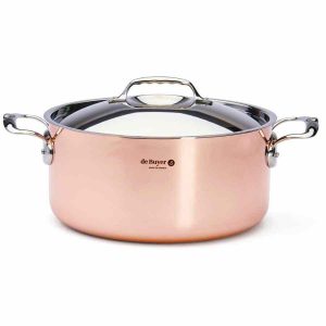 Panela de Cobre de Buyer Prima Matera para Indução - Utensílio de Culinária de Qualidade Superior, Ideal para Cozinhar em Indução.