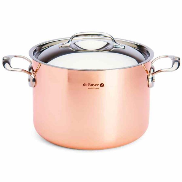 Panela de Cobre de Alta Qualidade de 7,5 litros da de Buyer Prima Matera - 24 cm