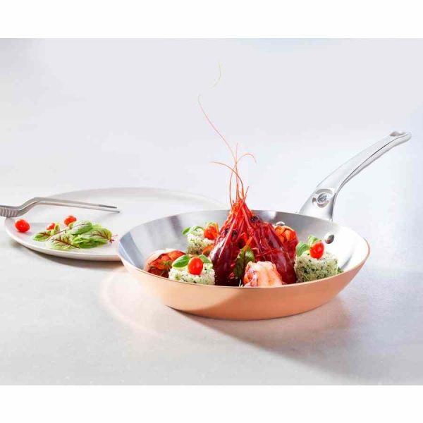 Frigideira de cobre Prima Matera para indução, cozinha de qualidade premium para o comprador exigente. Aproveite a sua compra!
