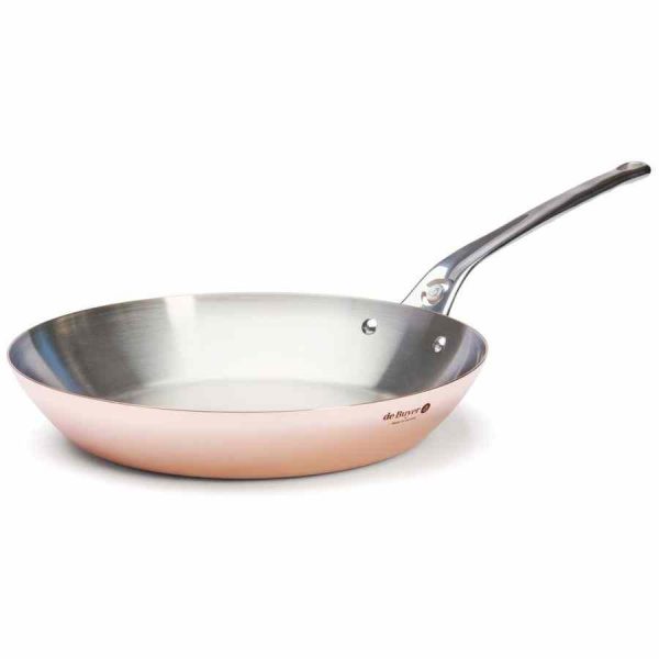 Frigideira de cobre por indução Prima Matera: utensílio de cozinha de cobre de alta qualidade para compradores exigentes.