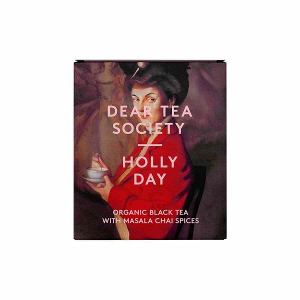 Chá Preto Orgânico Dear Tea Society Holly Day - 80 g, rico em sabor e qualidade. Aprecie este chá preto premium!