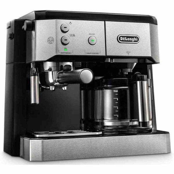 Máquina de café dupla DeLonghi BCO421.S Combi, ideal para café fresco e aromático em casa. Garanta já a sua!