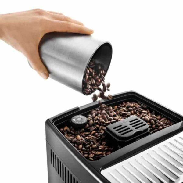 Desfrute do café perfeito em casa com a Máquina de café automática DeLonghi ECAM350.55.B Dinamica em preto. Compre agora e simplifique o seu dia a dia!