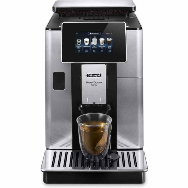 Cafeteira automática DeLonghi ECAM610.75.MB PrimaDonna Soul para café perfeito em casa com estilo e facilidade. Compre online hoje!