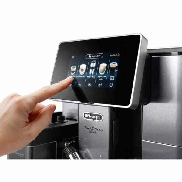 Máquina de café automática DeLonghi ECAM610.75.MB PrimaDonna Soul para um café perfeito em casa. Compre já a sua!