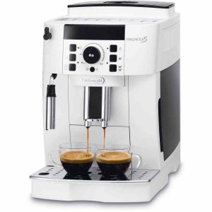 Máquina de Café DeLonghi Magnifica S ECAM21.117 Branco - Desfrute de café de qualidade em casa. Compre agora e desfrute de um café perfeito.