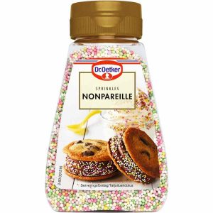 Granulado Nonpareille Oetker de 135 g, ideal para decorar bolos e sobremesas. Delicie-se com a qualidade premium da marca Oetker. Compre online!