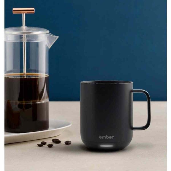 Caneca de Café Aquecida Ember Mug² 295 ml - Desfrute sempre de café quente com esta elegante caneca térmica. Ideal para presentear!