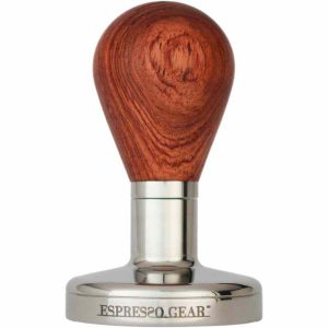 Compactador Barista Convexo em Madeira de Rosas Espresso Gear, qualidade premium para café perfeito. Compre online agora!