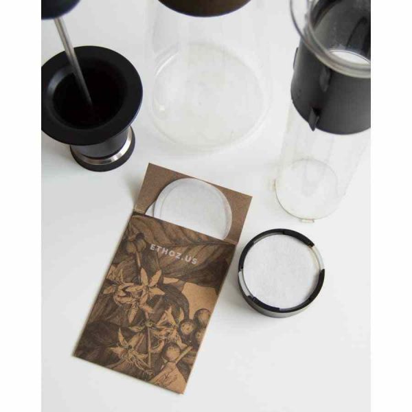 Filtros de papel ethoz® FLASK, pacote com 20 - Aprecie o seu café com qualidade superior. Compre online agora!