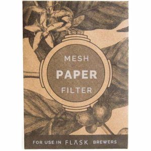 Filtros de papel ethoz® FLASK, pacote com 20 - Acessório premium para café, praticidade e sabor garantidos.