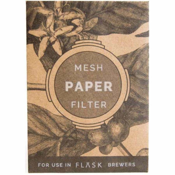 Filtros de papel ethoz® FLASK, pacote com 20 - Acessório premium para café, praticidade e sabor garantidos.