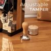 Tamper ajustável Eureka 58 mm em carvalho natural para café - Produto de luxo para baristas exigentes online