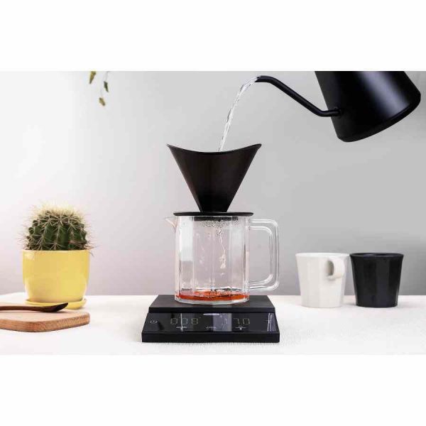 Balança de café por gotejamento paralelo Felicita: precisão e elegância para o seu ritual do café. Compre online agora!