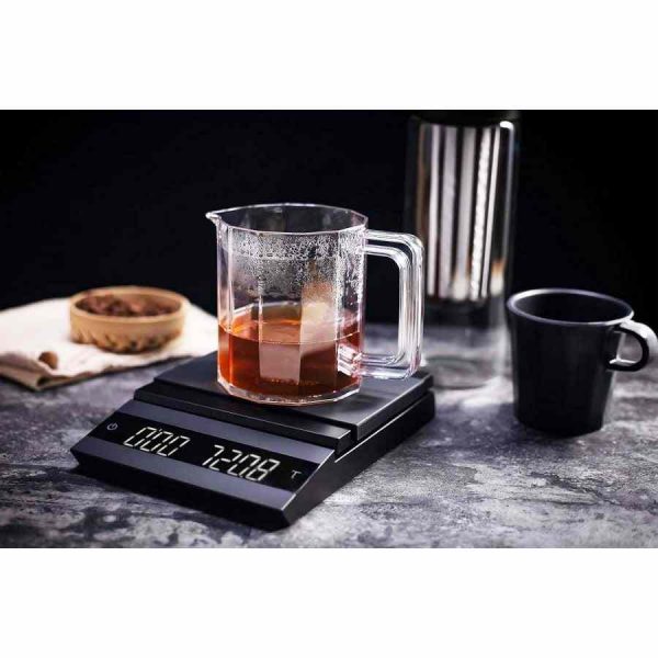 Balança de café por gotejamento paralelo Felicita: medição precisa para o seu café perfeito. Compre online agora!