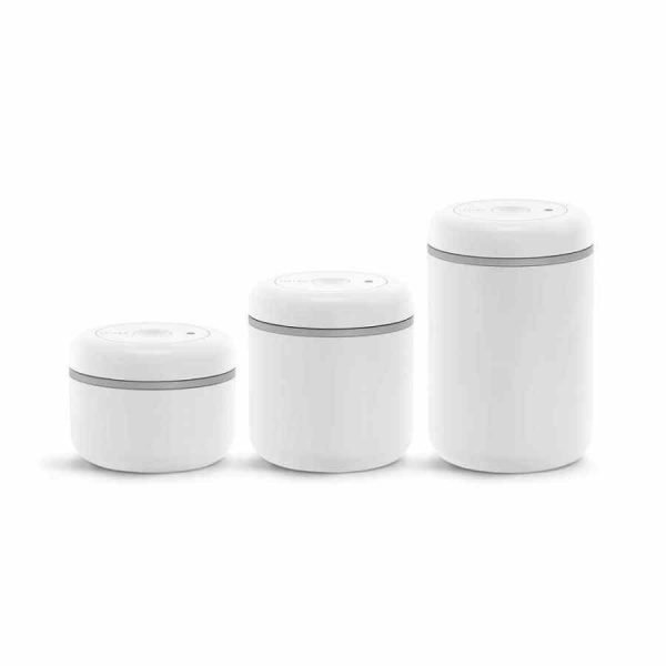 Recipient Fellow Atmos Vacuum para café, em branco fosco, mantém a frescura dos grãos. Compra online café de qualidade!