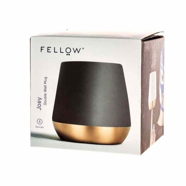 Caneca de cerâmica Fellow Joey 240 ml (8 oz) de parede dupla para bebidas quentes e frias. Ideal para momentos relaxantes.