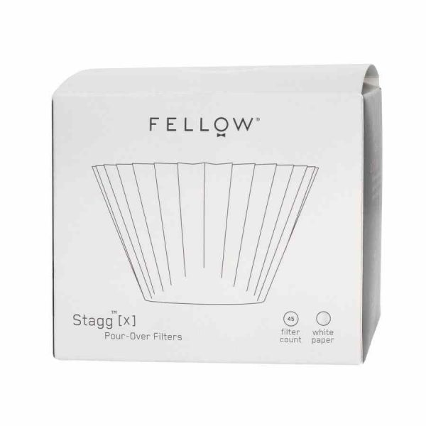 Pacote 45 Filtros Papel Fellow p/ Gotejador Stagg Pour-Over - Qualidade premium p/ cafés perfeitos. Compre online!