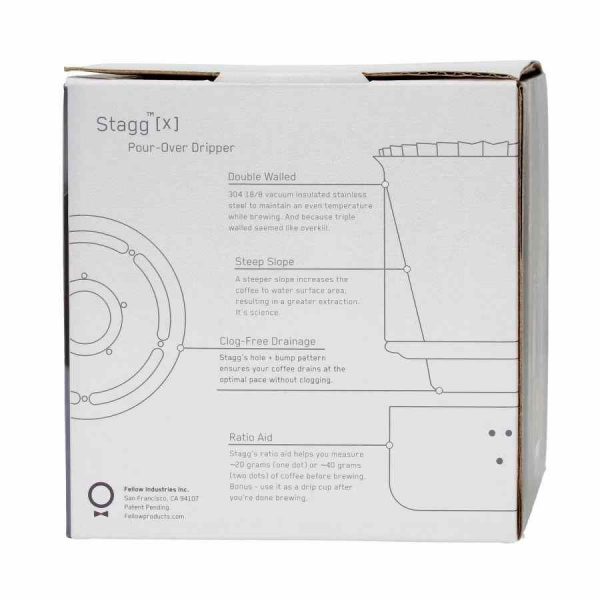 Gotejador de derramamento companheiro Stagg [X] - Desfrute de precisão e elegância na hora de preparar o seu café. Compre já!
