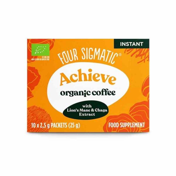 Café Instantâneo Sigmatic com Juba de Leão e Chaga - 10 Sacos de Qualidade Premium para Comprar Online. Aprecie a Deliciosa Mistura!