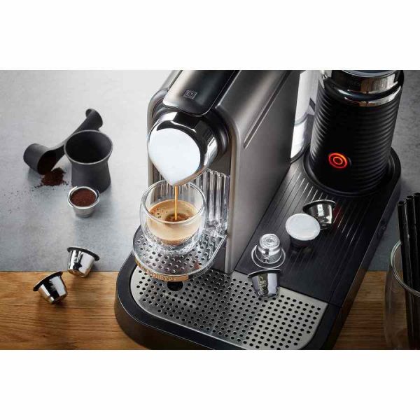 Cápsulas de café Gefu Conscio, sabor intenso para Nespresso, 10 unidades, compatíveis e biodegradáveis. Aprecie um café gourmet em casa!