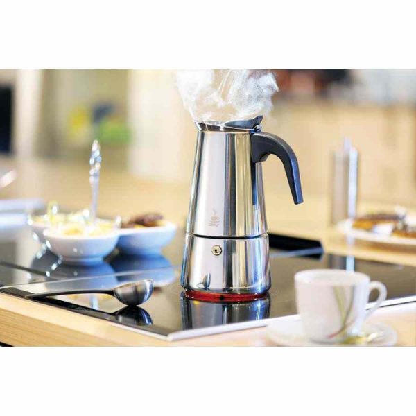 Frasco Moka em aço inoxidável Gefu Emilio - Elegância e durabilidade para o seu café perfeito. Compre online agora!