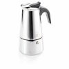 Pote Moka de aço inoxidável Gefu Emilio para café italiano autêntico, elegância e durabilidade para sua cozinha. Compre já!