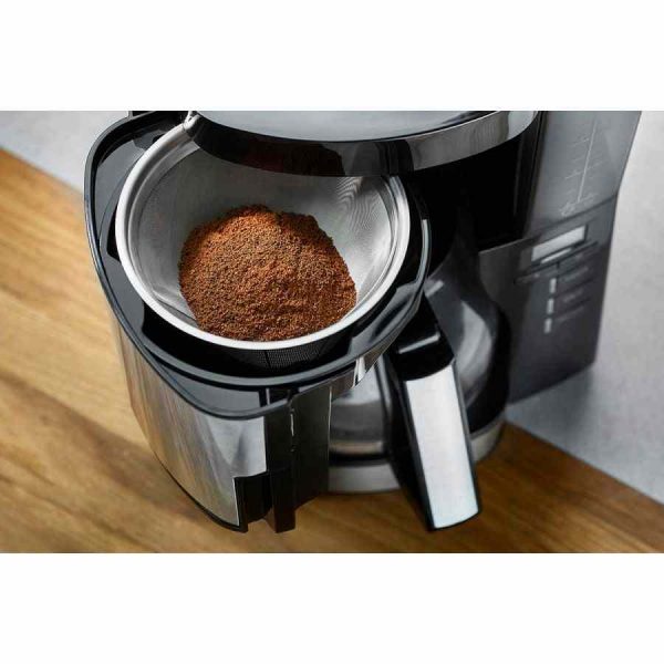 Filtro de café reutilizável Gefu Flavo em aço inoxidável, tamanho 04 - Prático e sustentável para o seu café perfeito.