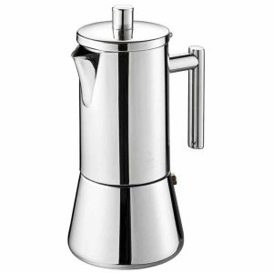 Pote Gefu Nando Moka premium com peneira de redução para café fresco artesanal. Adquira já este elegante acessório de cozinha!