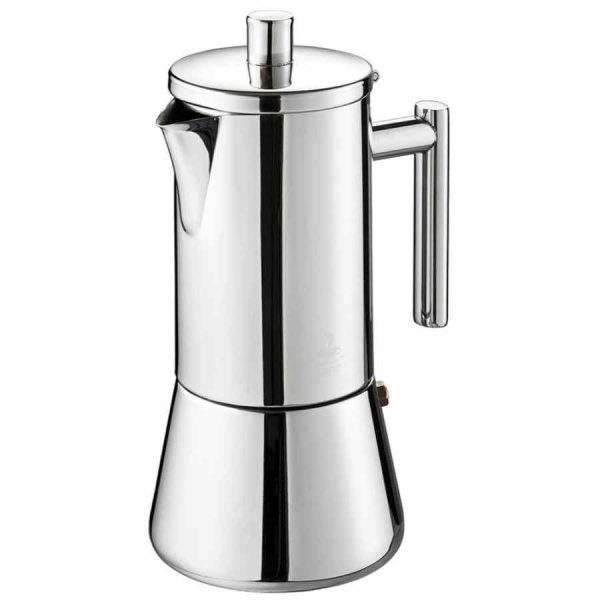 Pote Gefu Nando Moka premium com peneira de redução para café fresco artesanal. Adquira já este elegante acessório de cozinha!
