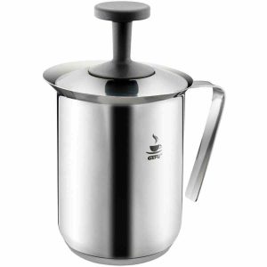 Espumante de leite em aço Gefu Riccardo - Acessório premium para fazer espuma de leite perfeita em casa. Ideal para amantes de café. Compre agora!