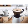 Filtro de café de porcelana Gefu Stefano tamanho 4, preto - Desfrute de um café perfeito com este filtro elegante e durável. Compre agora!