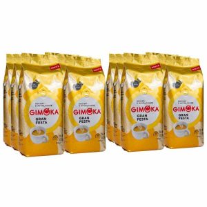 Café Gimoka Gran Festa em Grãos 12 x 1 kg - Café premium italiano para os apreciadores exigentes. Envio grátis! Aproveite já!