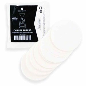 Filtros de papel para café de gotejamento frio Goat Story, pacote com 50 unidades. Aprecie o café perfeito em cada gole! Compre já.