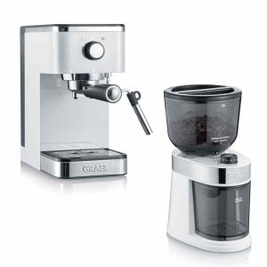 Máquina de café expresso Graef Salita com moedor de café CM201 - Desfrute do melhor café em casa com esta máquina premium!