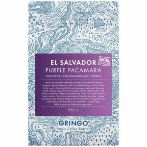 Café em grãos Gringo Nordic El Salvador Roxo Pacamara 250g - Aroma intenso e sabor requintado para os apreciadores de café. Compre online!