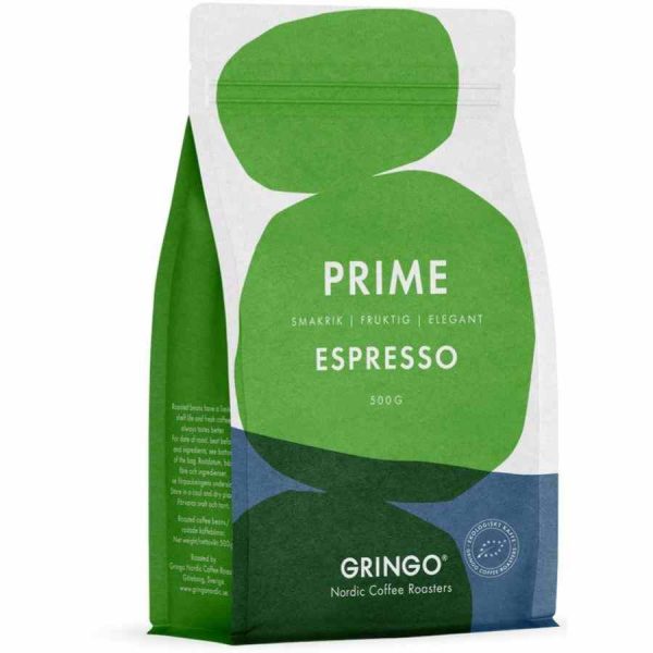 Gringo Nordic Prime Espresso EKO 500 g café especial em grão: sabor premium para apreciadores exigentes. Compre online agora!