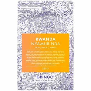 Café Gringo Nordic Ruanda Nyamurinda Red Bourbon 250 g em grãos - Delicie-se com este café premium de qualidade suprema!