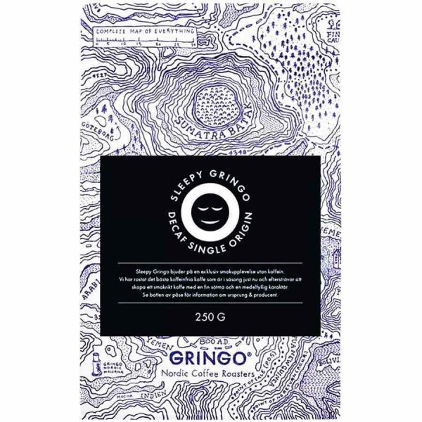 Café em Grãos Descafeinado Gringo Nordic The Sleepy Gringo 250g - Aroma suave e delicioso para desfrutar a qualquer hora do dia. Compre agora!