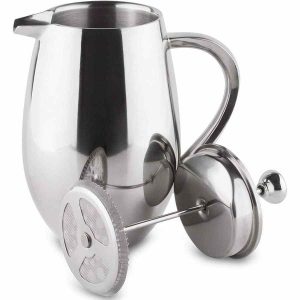 Cafeteira Francesa Grunwerg Dupla Parede Isolada - Design elegante para café perfeito. Aproveite o melhor sabor em casa!