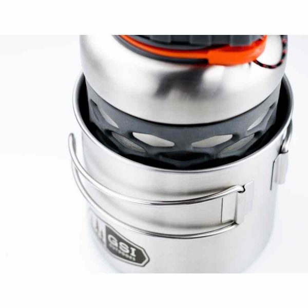 Copie de garrafa de aço inoxidável GSI Outdoors Glacier - resistente e durável para aventuras ao ar livre. Ideal para manter as bebidas frescas.