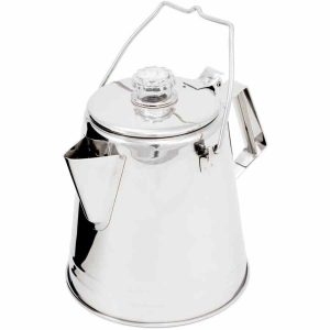 Filtro de café em aço inoxidável GSI Outdoors Glacier para desfrutar de um café perfeito em casa. Leve e durável. Ideal para presentear!