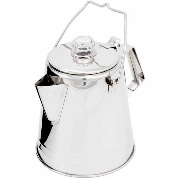 Filtro de café em aço inoxidável GSI Outdoors Glacier para desfrutar de um café perfeito em casa. Leve e durável. Ideal para presentear!