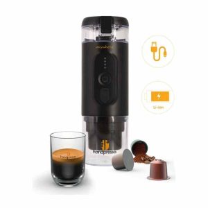 Máquina de café expresso Handpresso E-presso com bateria - saboreie o melhor café onde quer que esteja. Portátil e prática para apreciadores exigentes.