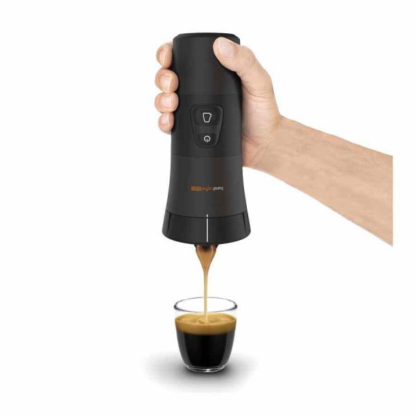 Máquina de café portátil Handpresso Handcoffee auto 12 V para café em cápsulas - Aprecie café fresco em qualquer lugar. Ideal para viagens!