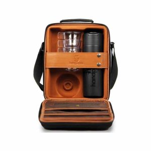 Estojo premium para a bomba de café Handpresso, ideal para transportar com estilo. Feito com materiais de alta qualidade.