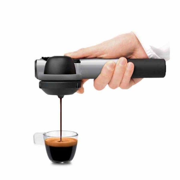Máquina de café expresso manual de alta qualidade para cápsulas E.S.E e café moído - Prepare bebidas deliciosas em casa! Ideal para os amantes de café.