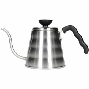 Chaleira de aço inoxidável Hario Buono 0,7 l (0,5 l) - Design elegante para o café perfeito em casa. Ideal para fazer deliciosas infusões.
