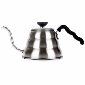 Chaleira Hario Buono em Aço Inoxidável de 1 litro, design elegante para um delicioso café. Produto premium para sua cozinha!