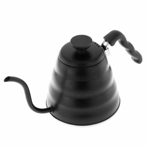 Chaleira Hario Buono em aço inoxidável 1,2 l, preta - Design sofisticado para Chá Perfeito. Compre agora esta chaleira premium!